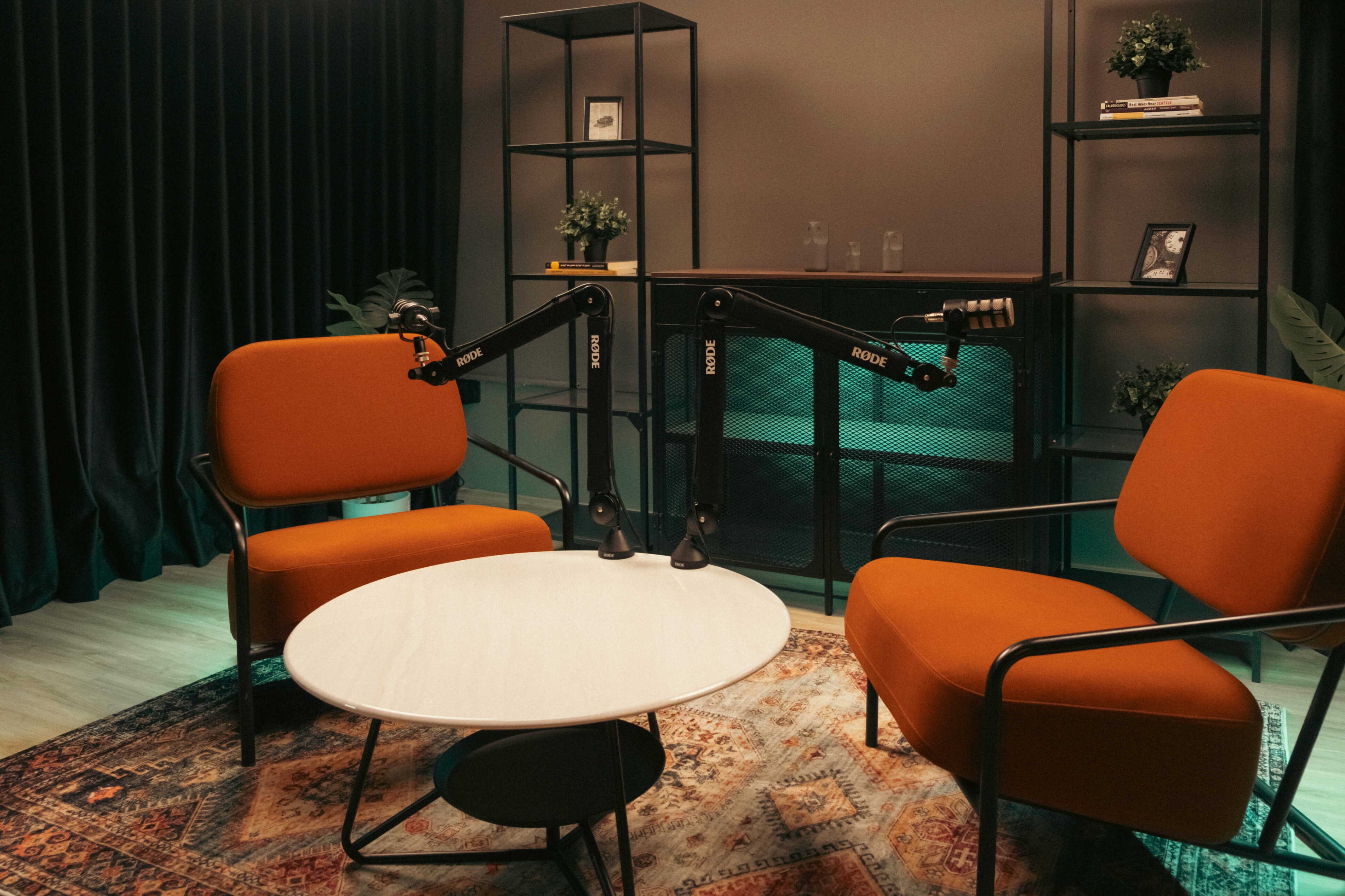 Studio E: Premium Professional Podcast Studio (With Lighting & Audio Kit Only)